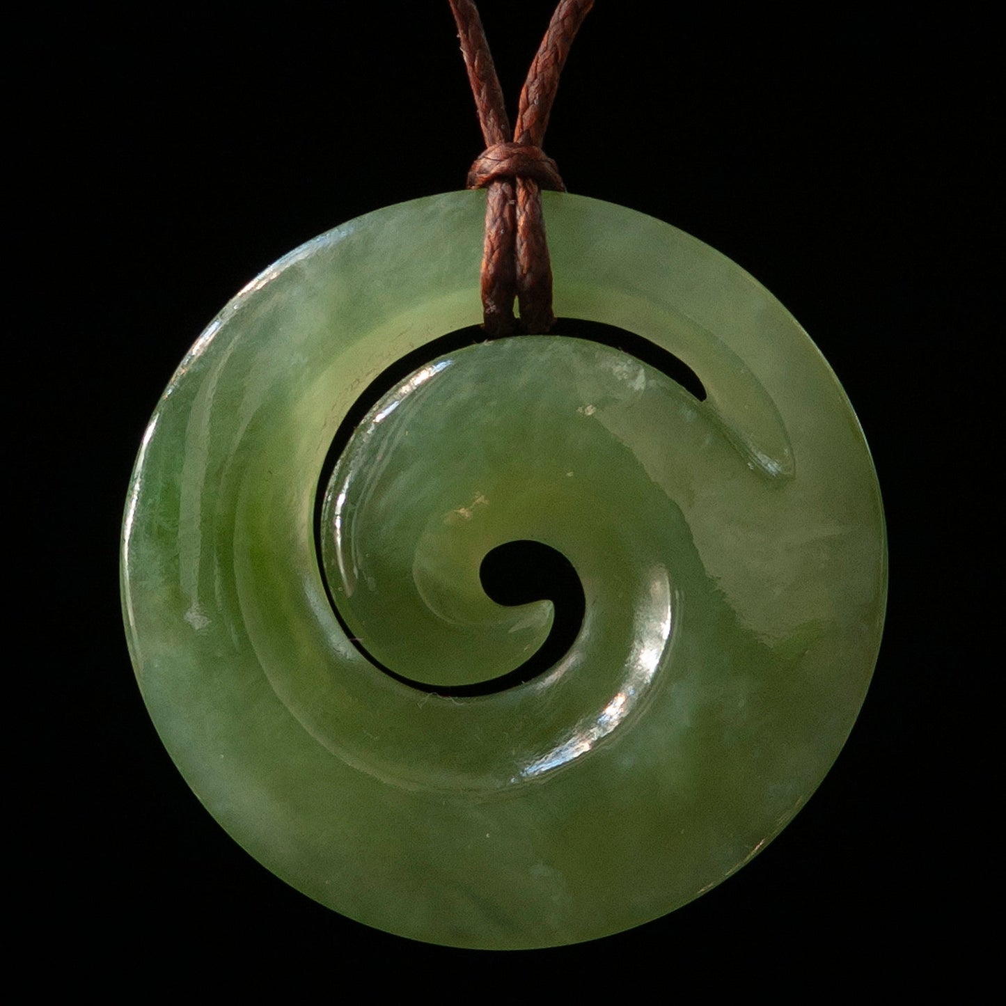 Jade Koru Medium = 35mm Long (1.4 Inches) Pendant
