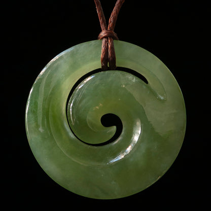 Jade Koru Medium = 35mm Long (1.4 Inches) Pendant