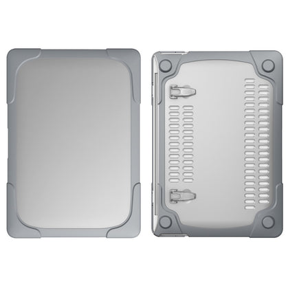 Two-Piece Plastic + TPU Protective Case Shell with Stand Design for MacBook Pro 13 inch (2020) A2251 / A2289 / A2338 (M1 / M2)