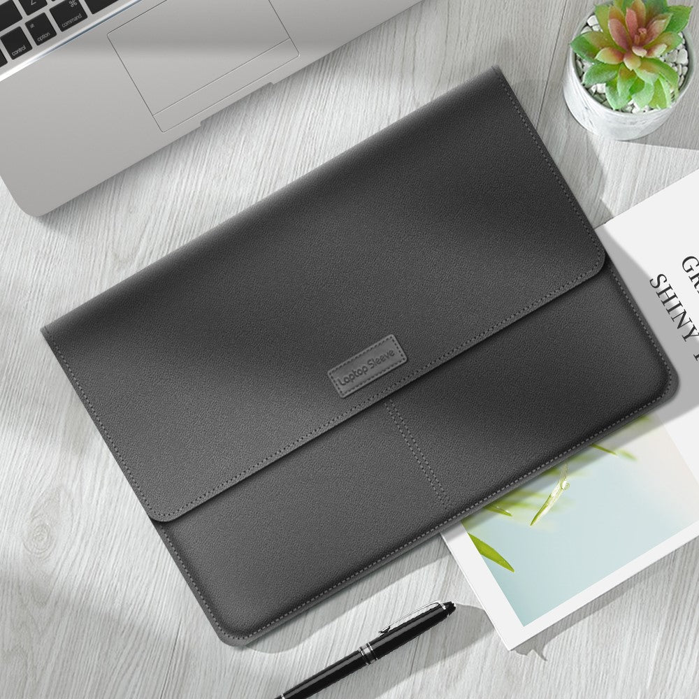 Leather Laptop Tablet Protective Bag Laptop Sleeve for 11''-12'' Laptop