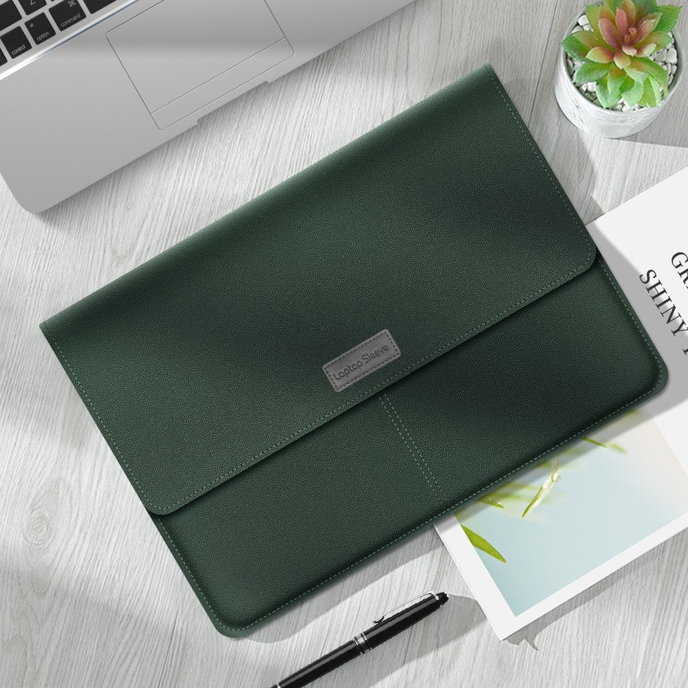 Leather Laptop Tablet Protective Bag Laptop Sleeve for 13''-14'' Laptop