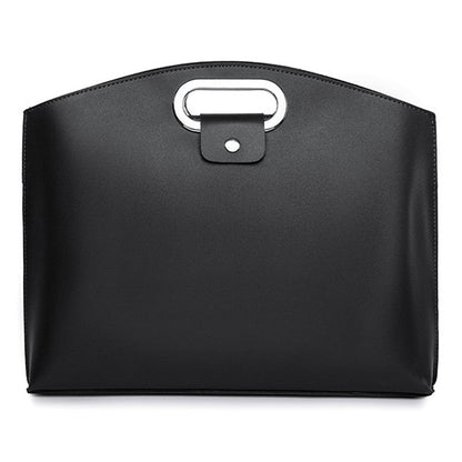 Business Style Waterproof Portable PU Leather Handbag for 13.3 / 14-inch Laptop Sleeve Bag