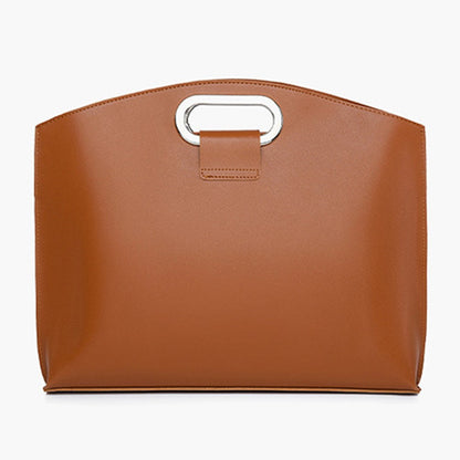 Business Style Waterproof Portable PU Leather Handbag for 13.3 / 14-inch Laptop Sleeve Bag