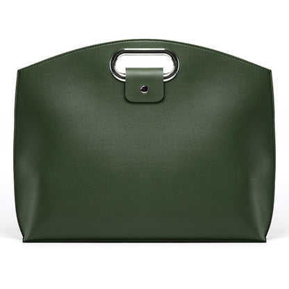 Business Style Waterproof Portable PU Leather Handbag for 13.3 / 14-inch Laptop Sleeve Bag