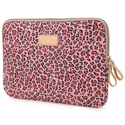 LISEN Carrying Case for 13-Inch Laptops Storage Bag with Stylish Retro Leopard Pattern 34.5 x 24 x 1.5cm