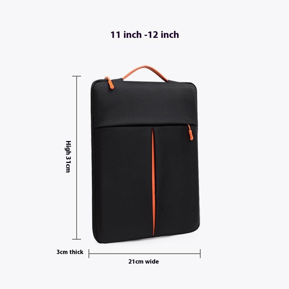 For 11-12 Inch Laptop Bag Vertical Water Resistant Nylon Protective Case With Zipper Pocket 31 x 21 x 3CM