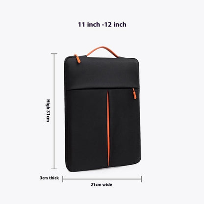 For 11-12 Inch Laptop Bag Vertical Water Resistant Nylon Protective Case With Zipper Pocket 31 x 21 x 3CM