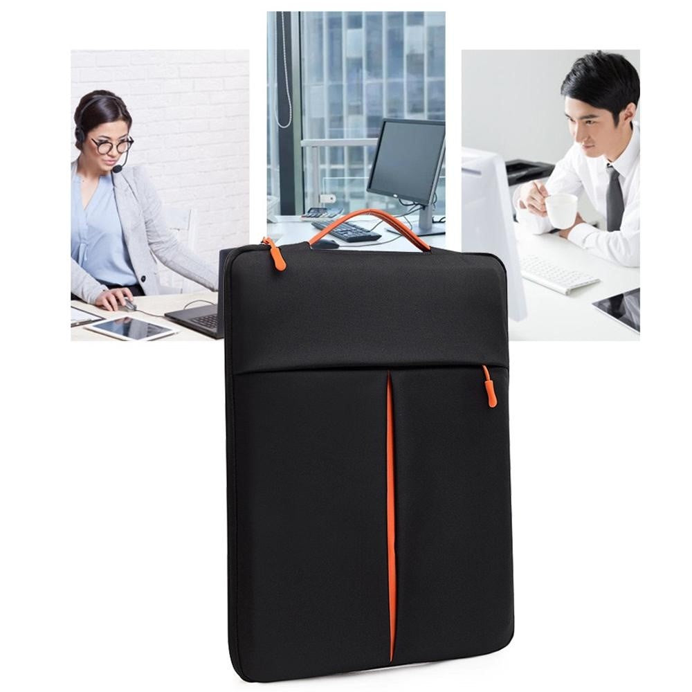 For 11-12 Inch Laptop Bag Vertical Water Resistant Nylon Protective Case With Zipper Pocket 31 x 21 x 3CM
