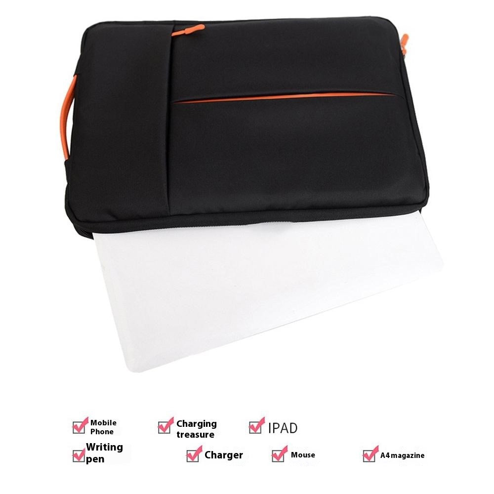 For 11-12 Inch Laptop Bag Vertical Water Resistant Nylon Protective Case With Zipper Pocket 31 x 21 x 3CM