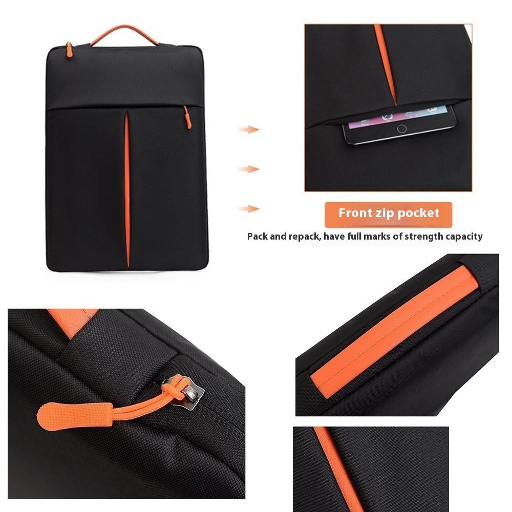 For 11-12 Inch Laptop Bag Vertical Water Resistant Nylon Protective Case With Zipper Pocket 31 x 21 x 3CM