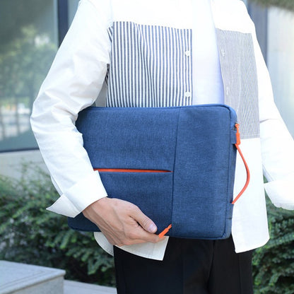 For 13-14 Inch Laptop Bag Vertical Water Resistant Nylon Protective Case With Zipper Pocket 34 x 24 x 3CM