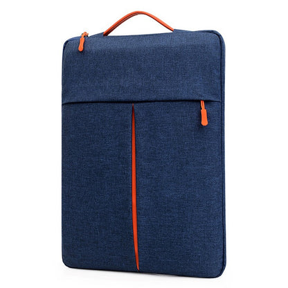 For 13-14 Inch Laptop Bag Vertical Water Resistant Nylon Protective Case With Zipper Pocket 34 x 24 x 3CM