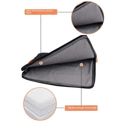 For 15-16 Inch Laptop Bag Vertical Water Resistant Nylon Protective Case With Zipper Pocket 38 x 27 x 3CM