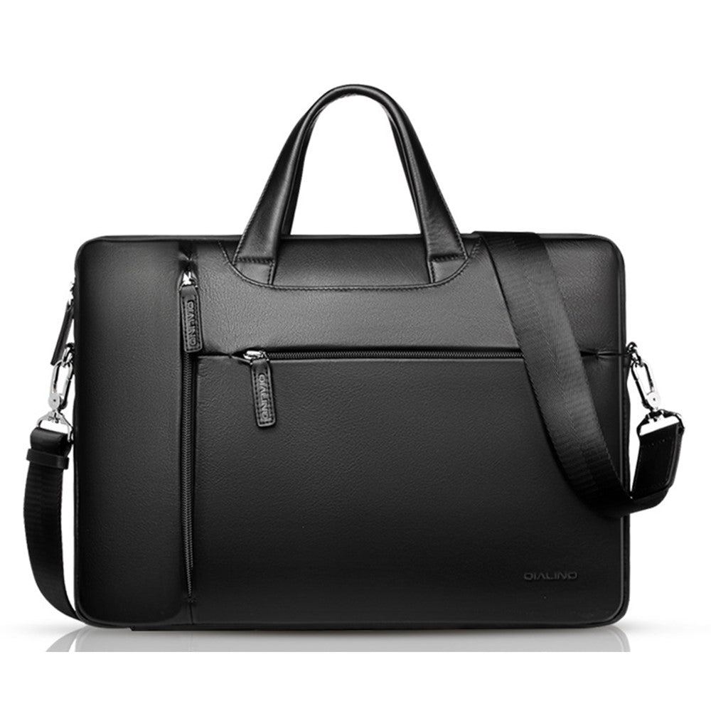 QIALINO For 13 Inch Universal Laptop Bag Genuine Cow Leather Notebook Carrying Case