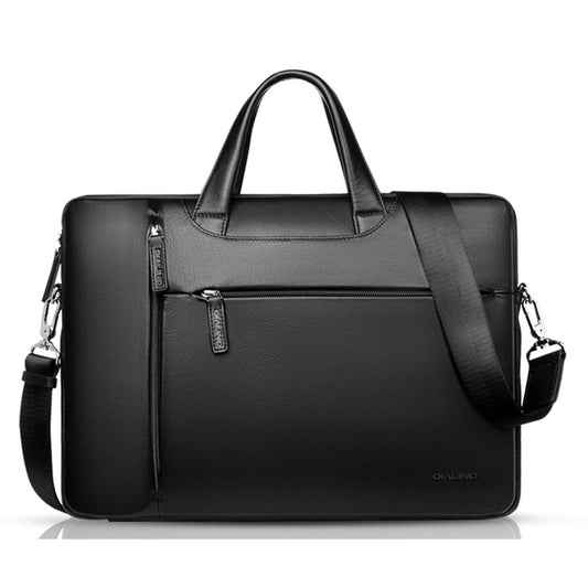 QIALINO For 13 Inch Universal Laptop Bag Genuine Cow Leather Notebook Carrying Case