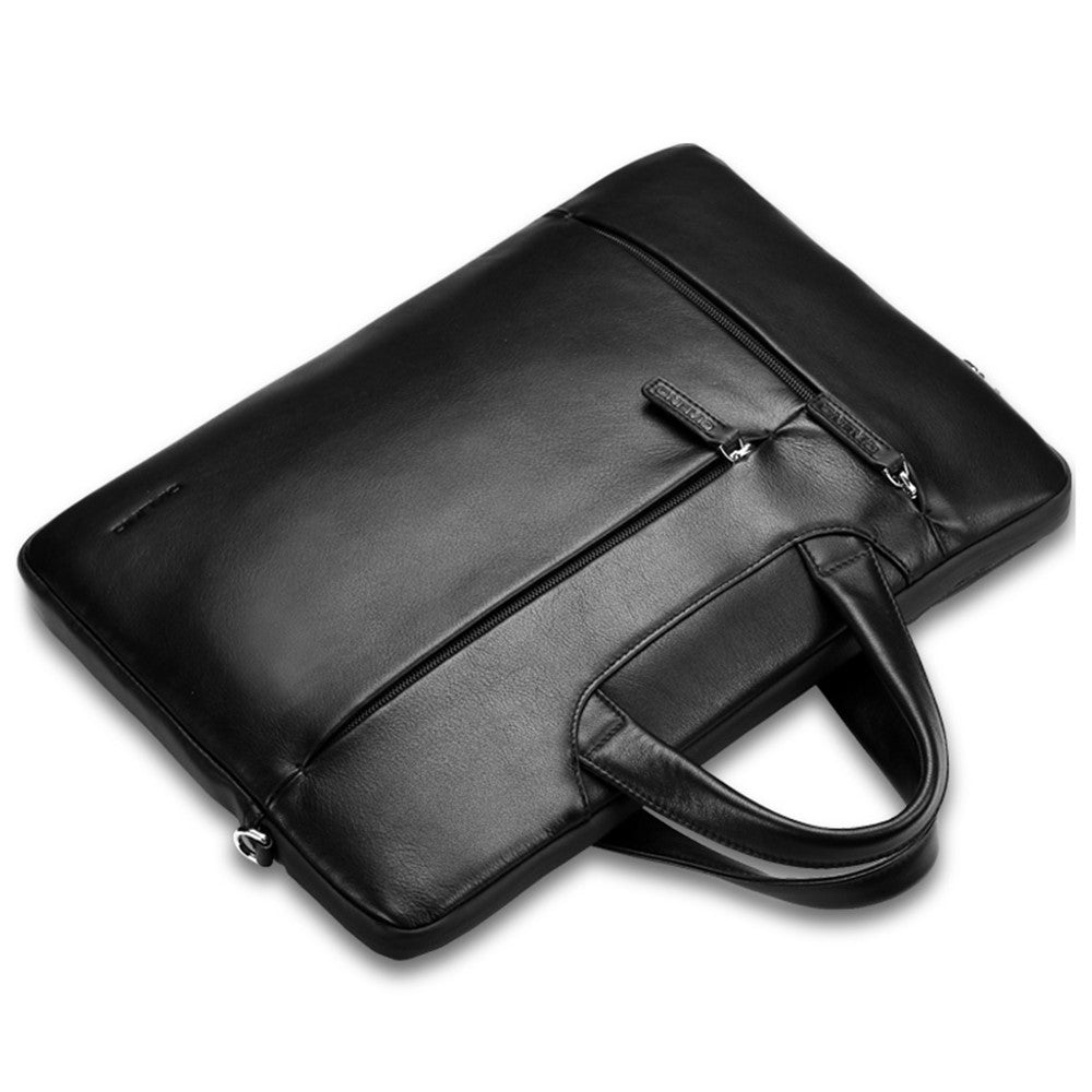 QIALINO For 13 Inch Universal Laptop Bag Genuine Cow Leather Notebook Carrying Case