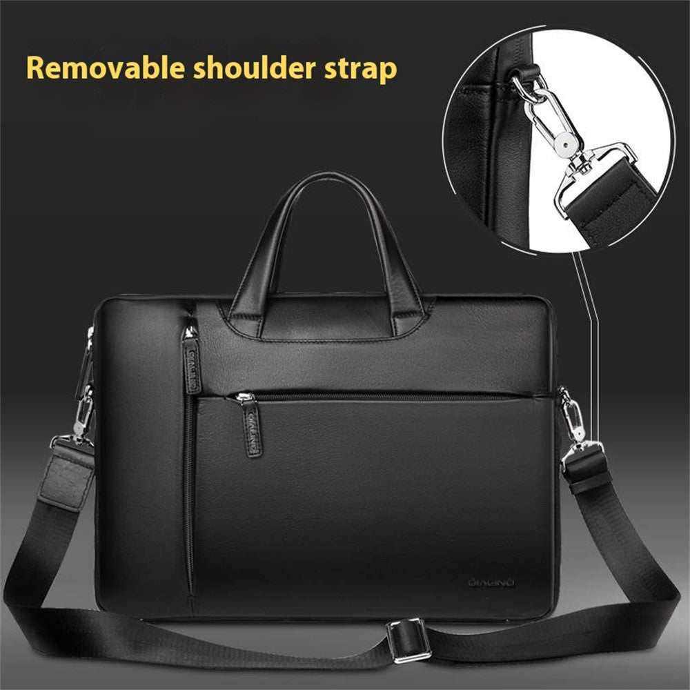 QIALINO For 13 Inch Universal Laptop Bag Genuine Cow Leather Notebook Carrying Case