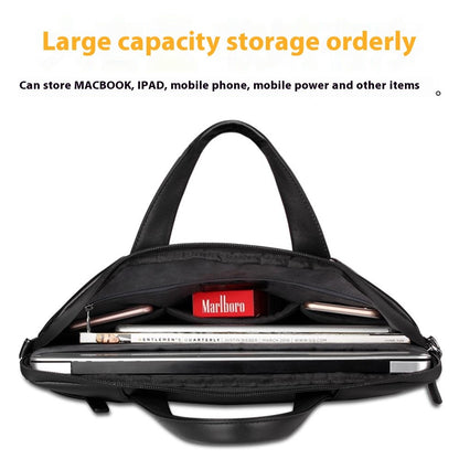 QIALINO For 13 Inch Universal Laptop Bag Genuine Cow Leather Notebook Carrying Case