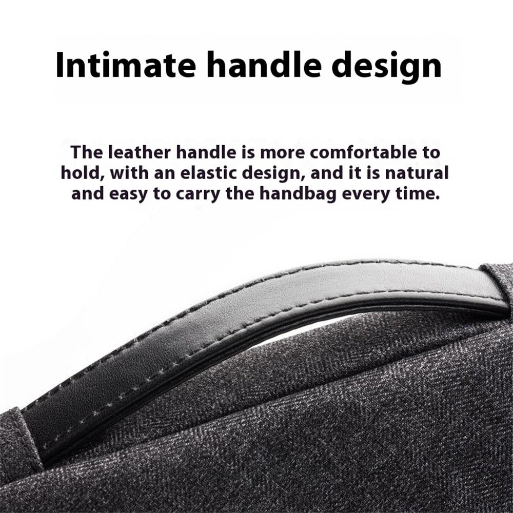 QIALINO For 15 Inch Laptop Sleeve Bag Waterproof Shockproof Carrying Case with Handle Strap