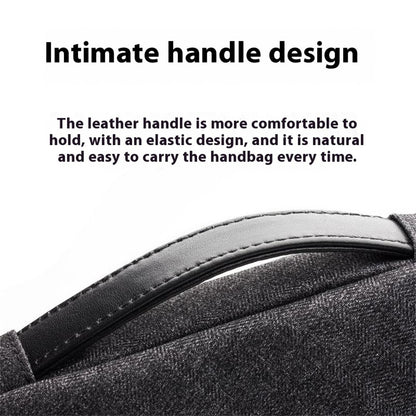 QIALINO For 15 Inch Laptop Sleeve Bag Waterproof Shockproof Carrying Case with Handle Strap