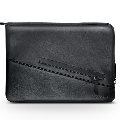 QIALINO Shockproof Case for 13 Inch Laptop Sleeve Bag Ultra Thin Wear Resistant Genuine Cow Leather Pouch