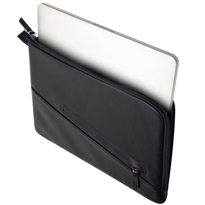 QIALINO Shockproof Case for 13 Inch Laptop Sleeve Bag Ultra Thin Wear Resistant Genuine Cow Leather Pouch
