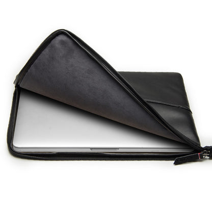 QIALINO Shockproof Case for 13 Inch Laptop Sleeve Bag Ultra Thin Wear Resistant Genuine Cow Leather Pouch
