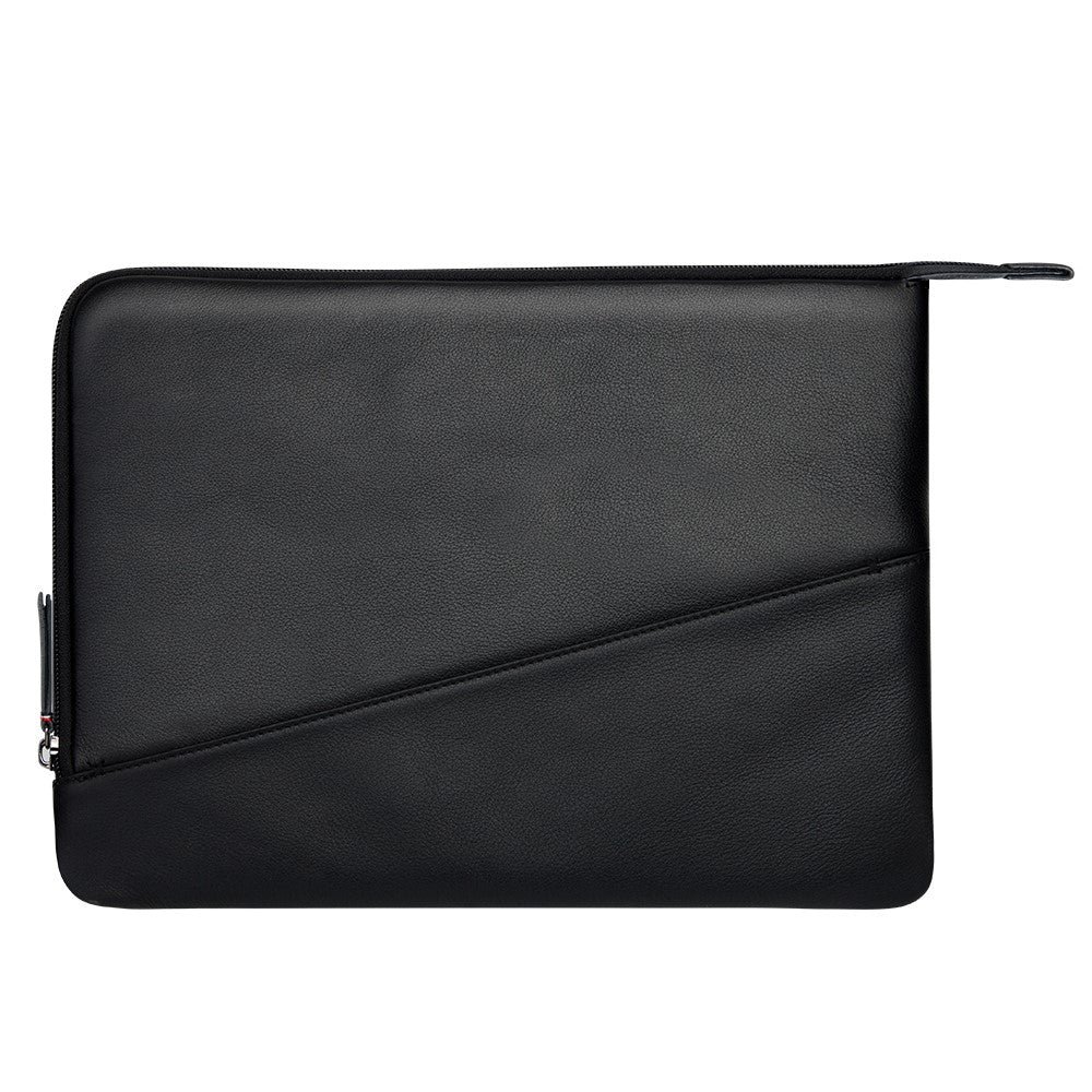 QIALINO Shockproof Case for 13 Inch Laptop Sleeve Bag Ultra Thin Wear Resistant Genuine Cow Leather Pouch