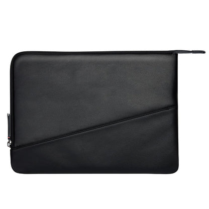 QIALINO Shockproof Case for 13 Inch Laptop Sleeve Bag Ultra Thin Wear Resistant Genuine Cow Leather Pouch