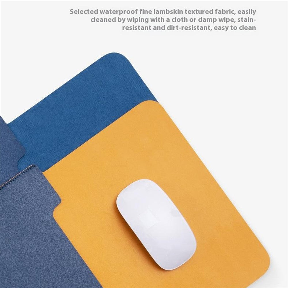 HUASHENG For 12 Inch Laptop Sleeve Ultra Thin PU Leather Portable Non Magnetic Vertical Notebook Bag