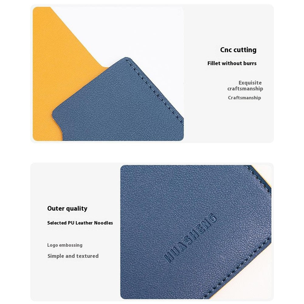 HUASHENG For 12 Inch Laptop Sleeve Ultra Thin PU Leather Portable Non Magnetic Vertical Notebook Bag