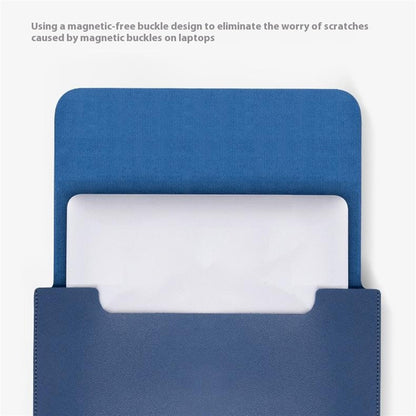 HUASHENG For 12 Inch Laptop Sleeve Ultra Thin PU Leather Portable Non Magnetic Vertical Notebook Bag