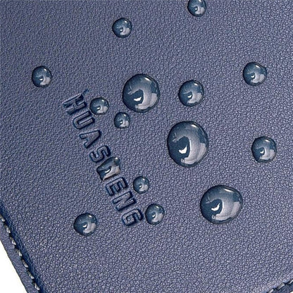 HUASHENG For 12 Inch Laptop Sleeve Ultra Thin PU Leather Portable Non Magnetic Vertical Notebook Bag