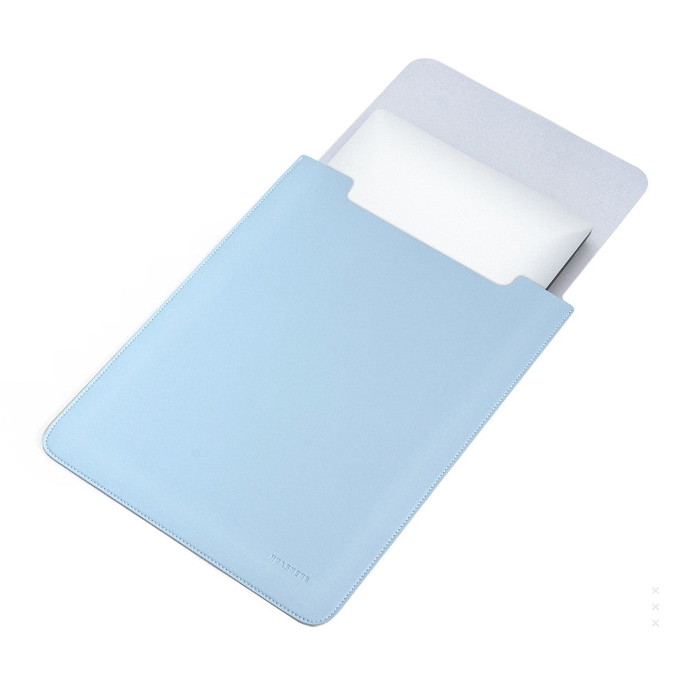 HUASHENG For 12 Inch Laptop Sleeve Ultra Thin PU Leather Portable Non Magnetic Vertical Notebook Bag