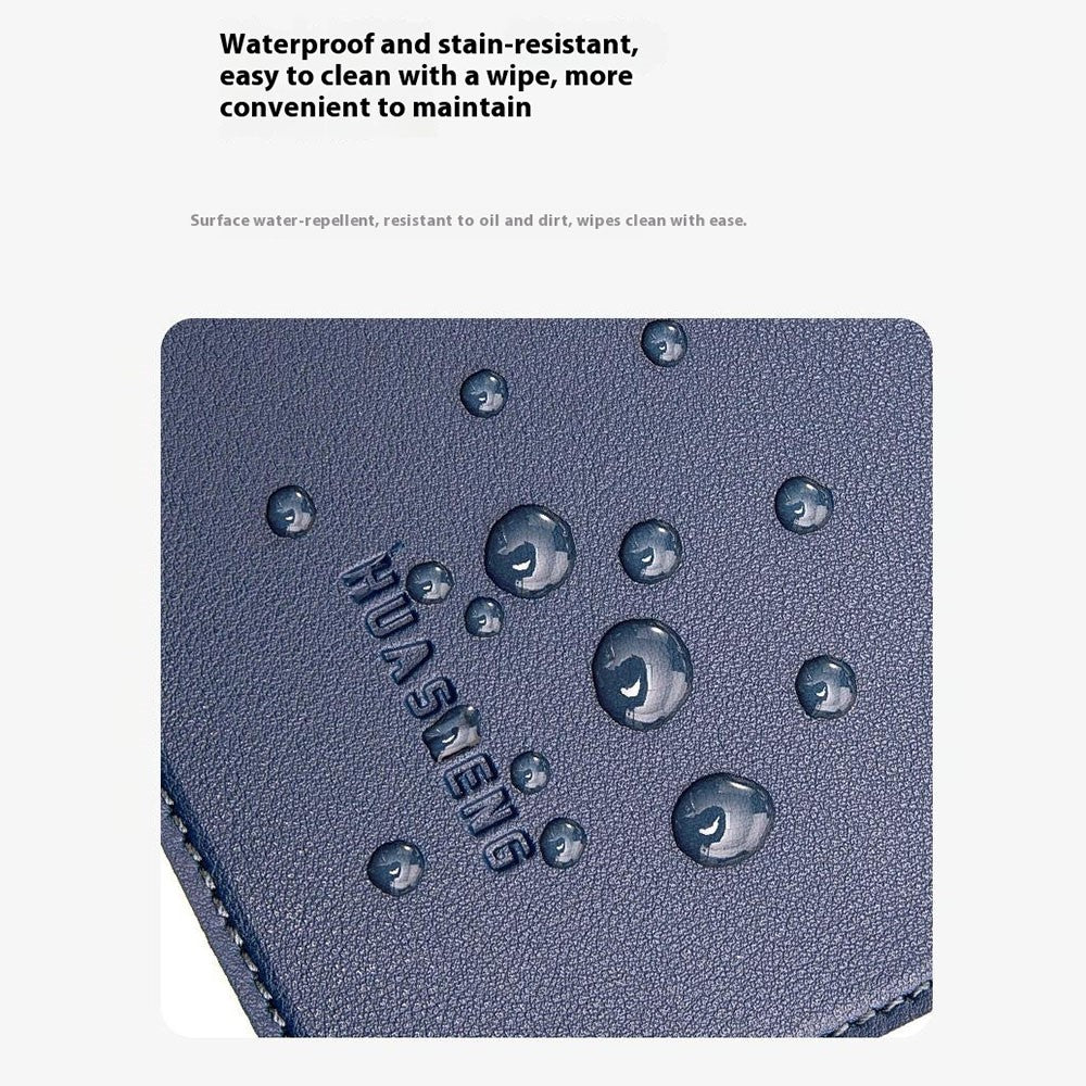 HUASHENG Vertical Laptop Sleeve with Mini Pouch for 13 / 13.3 / 14 Inch Notebook Bag Ultra Thin Portable PU Leather Case