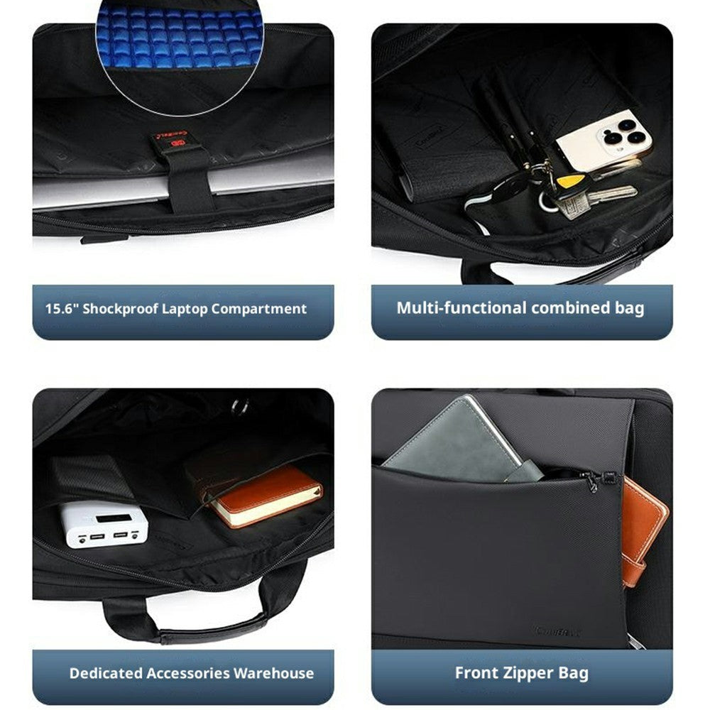 COOLBELL CB-2131 Laptop Bag 15 Inch Business Briefcase Messenger Bag Trolley Sleeve for Men Commute / Travel
