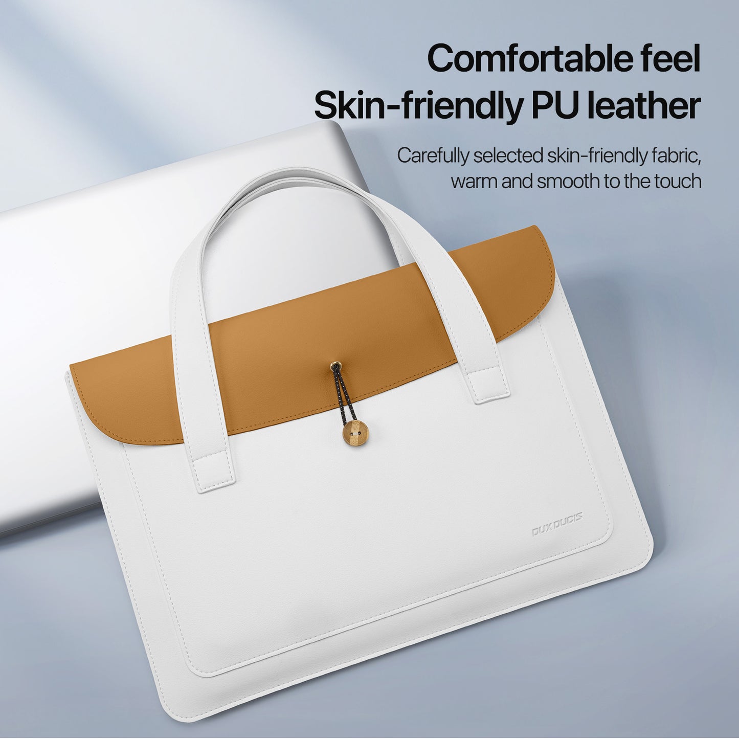 DUX DUCIS PU Leather Handbag for 13-14 Laptop  AURA Series PU Leather Handbag for 13-14 Laptop