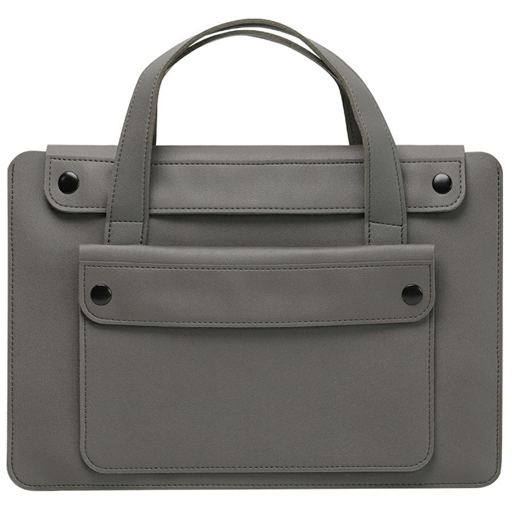 For 13.3  /  14 Inch Laptop Tote Bag Accordion Design Single Layer Pocket Large Capacity Notebook Handbag