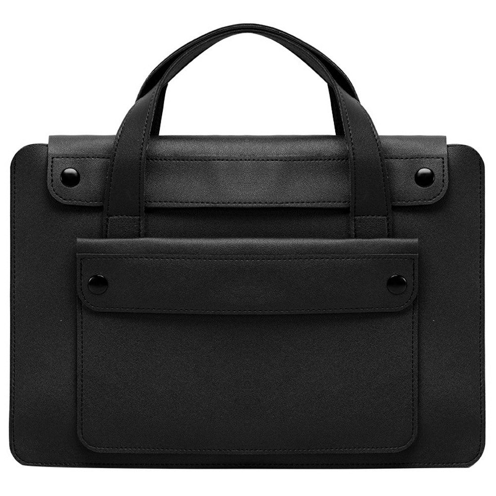 For 13.3  /  14 Inch Laptop Tote Bag Accordion Design Single Layer Pocket Large Capacity Notebook Handbag