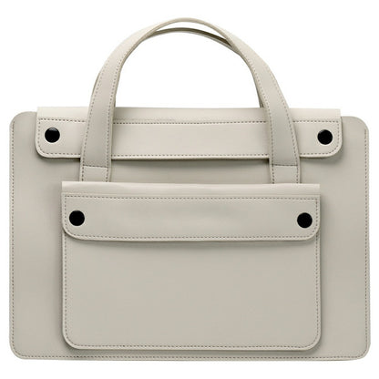 For 13.3  /  14 Inch Laptop Tote Bag Accordion Design Single Layer Pocket Large Capacity Notebook Handbag