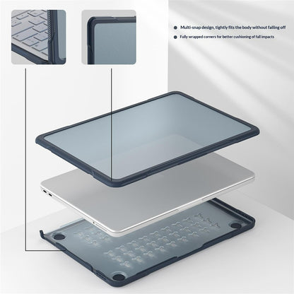 For MacBook Neo 13 inch (2026) Case 3-Layer Structure PC + TPU Shockproof Anti-scratch Laptop Protective Cover