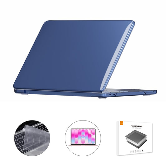 ENKAY HAT PRINCE For MacBook Neo 13 inch (2026) A3404 256G Crystal PC Laptop Case + Ultra Thin TPU Keyboard Cover + PET Screen Film 3 in 1 Kit, US Keyboard Layout