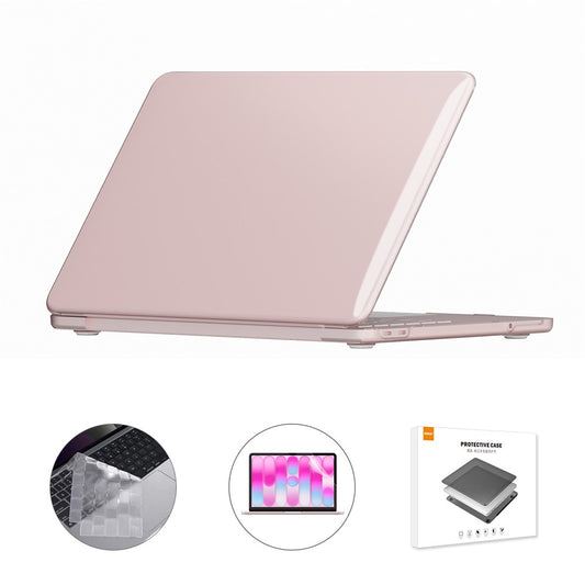 ENKAY HAT PRINCE For MacBook Neo 13 inch (2026) A3404 512G Crystal PC Laptop Case + Ultra Thin TPU Keyboard Cover + PET Screen Film 3 in 1 Kit, EU Keyboard Layout