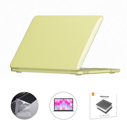 ENKAY HAT PRINCE For MacBook Neo 13 inch (2026) A3404 512G Crystal PC Laptop Case + Ultra Thin TPU Keyboard Cover + PET Screen Film 3 in 1 Kit, EU Keyboard Layout