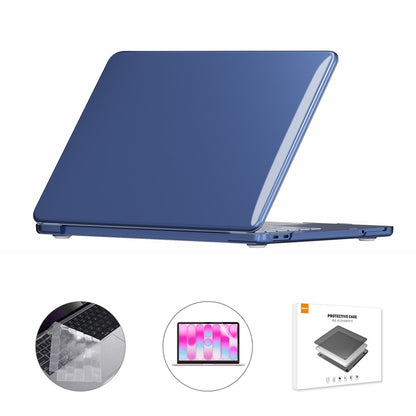 ENKAY HAT PRINCE For MacBook Neo 13 inch (2026) A3404 512G Crystal PC Laptop Case + Ultra Thin TPU Keyboard Cover + PET Screen Film 3 in 1 Kit, EU Keyboard Layout