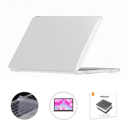 ENKAY HAT PRINCE For MacBook Neo 13 inch (2026) A3404 256G Crystal PC Laptop Case + Ultra Thin TPU Keyboard Cover + PET Screen Film 3 in 1 Kit, EU Keyboard Layout