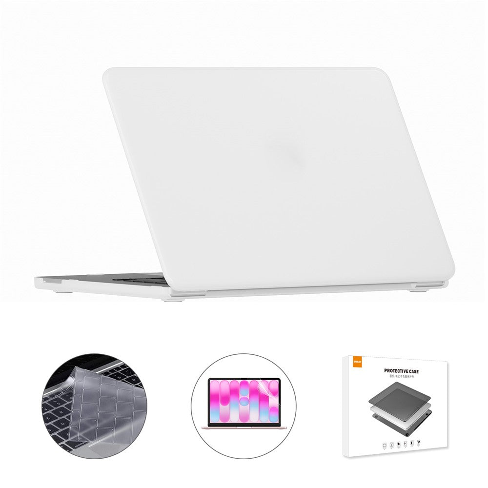 ENKAY HAT PRINCE For MacBook Neo 13 inch (2026) A3404 256G Matte PC Laptop Case + Ultra Thin TPU Keyboard Cover + PET Screen Film 3 in 1 Kit, US Keyboard Layout