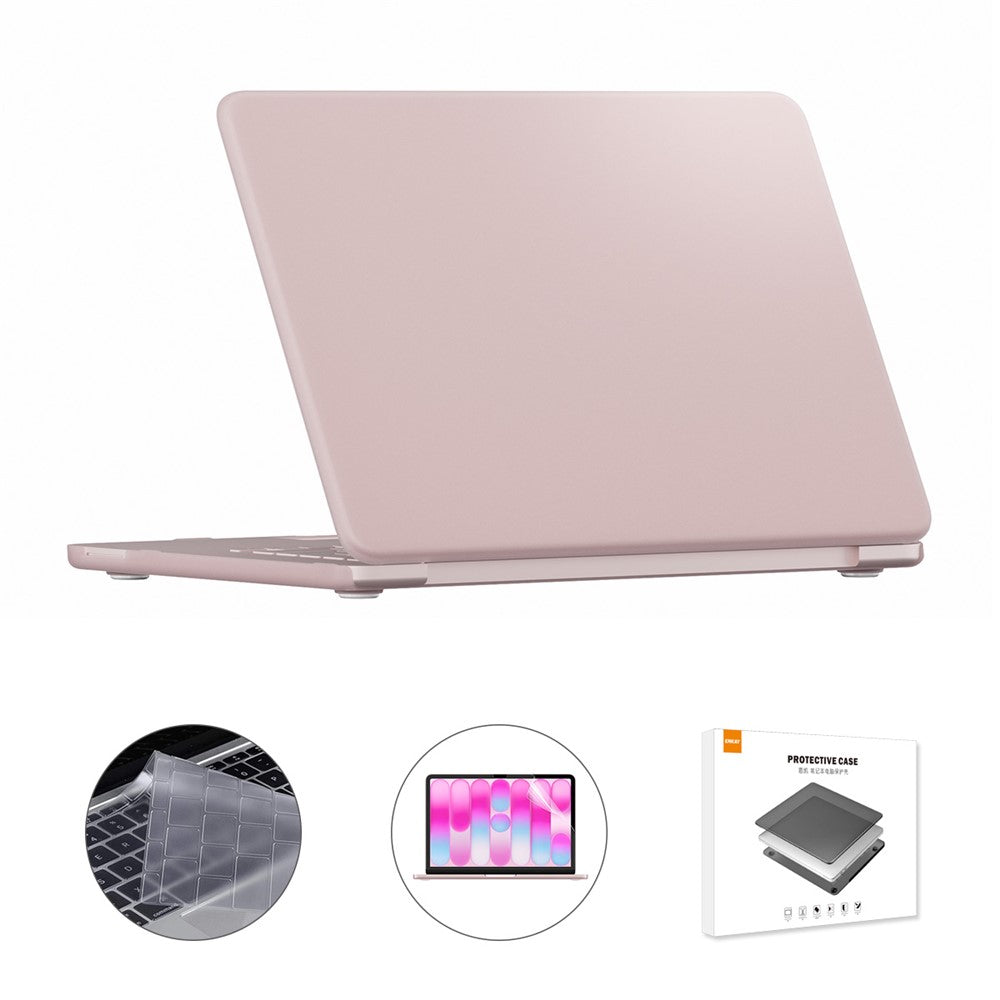 ENKAY HAT PRINCE For MacBook Neo 13 inch (2026) A3404 256G Matte PC Laptop Case + Ultra Thin TPU Keyboard Cover + PET Screen Film 3 in 1 Kit, EU Keyboard Layout