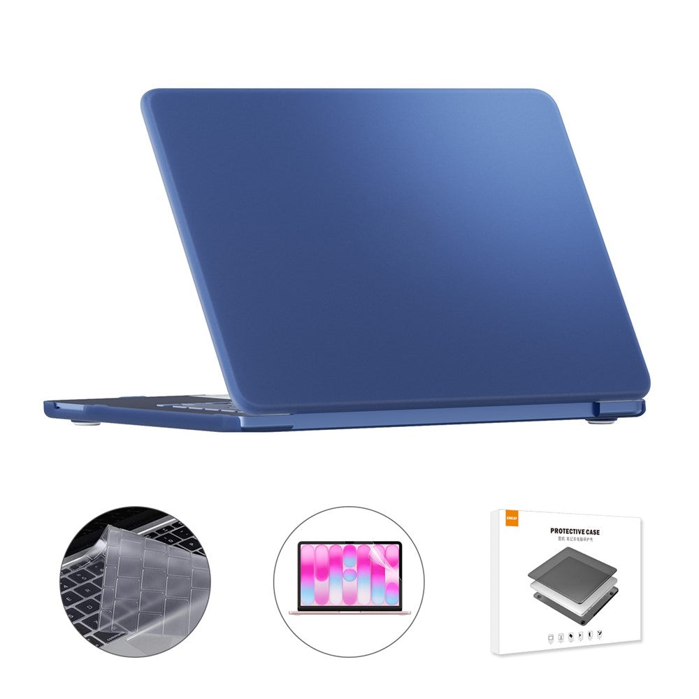 ENKAY HAT PRINCE For MacBook Neo 13 inch (2026) A3404 256G Matte PC Laptop Case + Ultra Thin TPU Keyboard Cover + PET Screen Film 3 in 1 Kit, EU Keyboard Layout