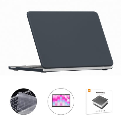 ENKAY HAT PRINCE For MacBook Neo 13 inch (2026) A3404 256G Matte PC Laptop Case + Ultra Thin TPU Keyboard Cover + PET Screen Film 3 in 1 Kit, EU Keyboard Layout